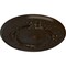 Ekena Millwork Flower Ceiling Medallion (Fits Canopies up to 3 7/8"), Hand-Painted Bronze, 27"OD x 1 1/8"P CM27FLBZS - alternate 2